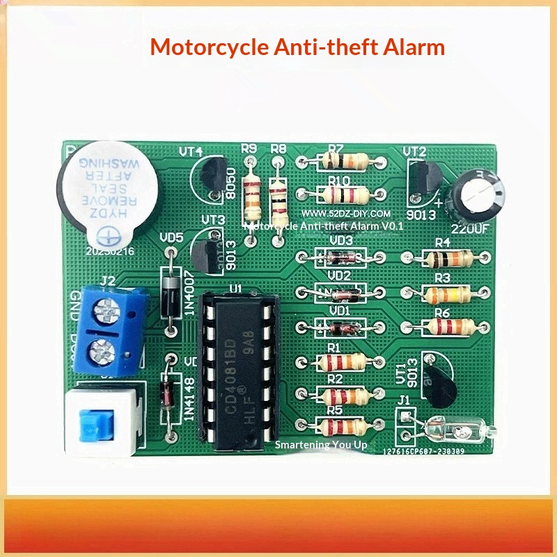 Diy Motorcycle Electronics - Zestaw DIY alarmu antykradzieżowego motocyklowego z