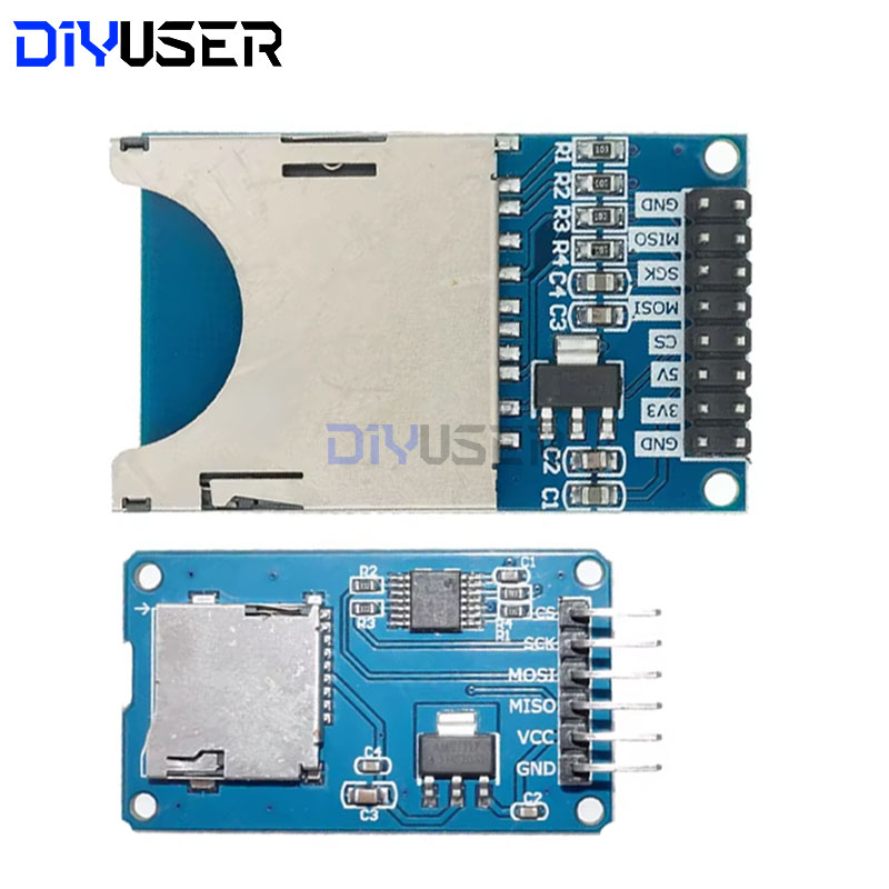 Sd Card Module Spi - DIYUSER Płytka rozszerzająca pamięć Micro SD