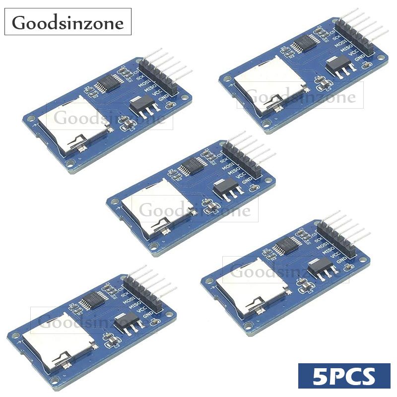 Sd Card Module Spi - Moduł czytnika kart Micro SD 5-Pack