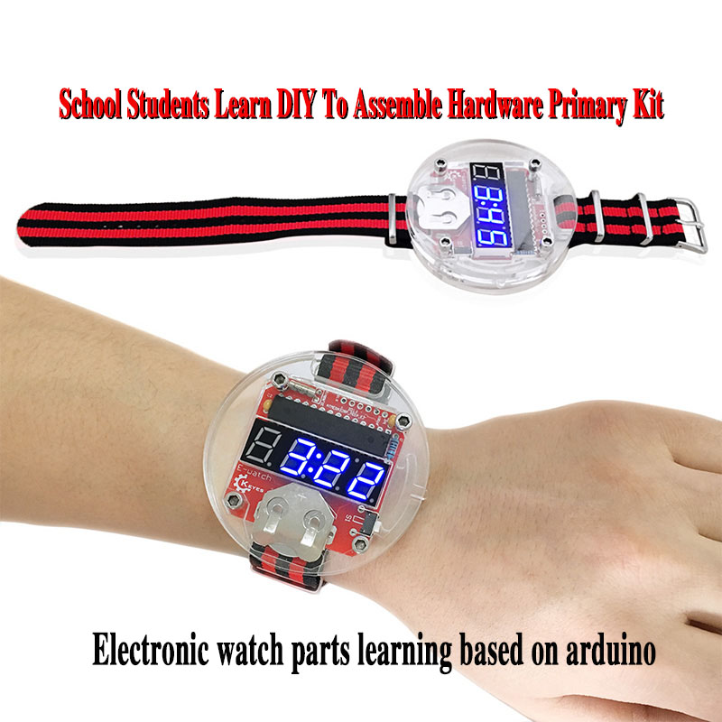 Learn Diy Electronics - Zestaw pojedynczego chipa LED Zegar DIY