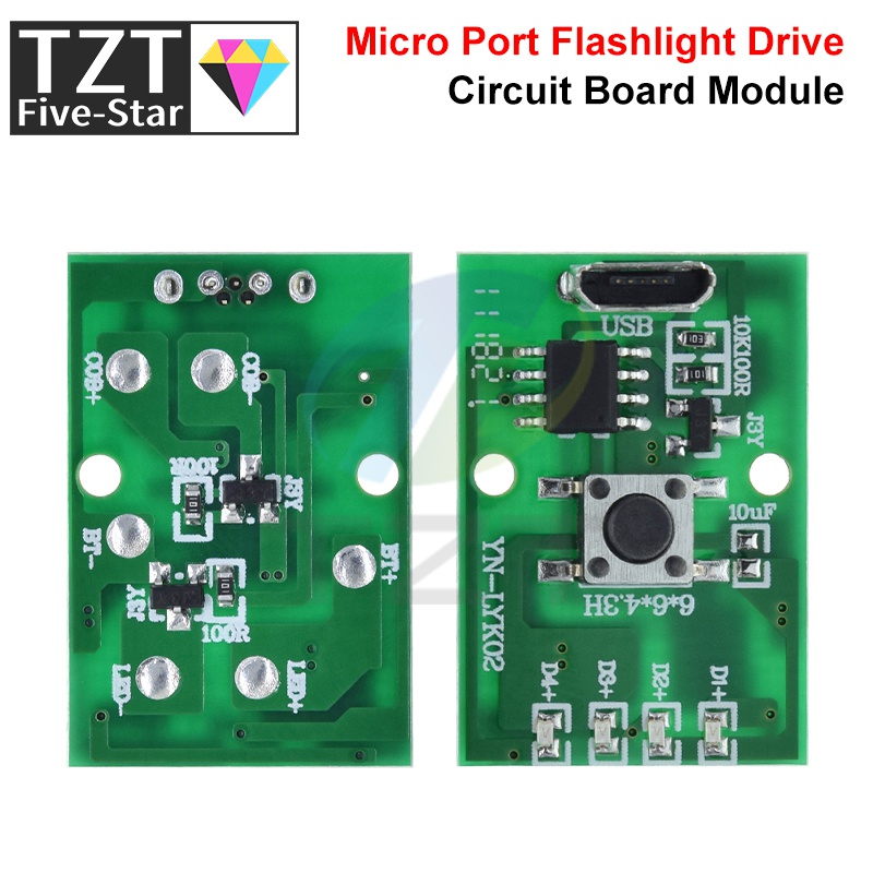 Diy Electronics Desk - 1/5 sztuk latarka płyta sterownicza reflektor