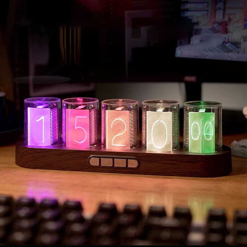 Diy Electronics Desk - Elektroniczny zegar lampowy DIY Cyfrowa kreatywność