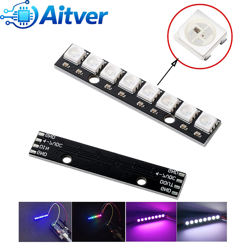 Diy Electronics Address - Moduł LED RGB WS2812B 8-bitowy 5V