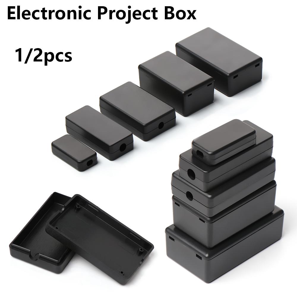 Diy Enclosure For Electronics - 1/2 szt. Czarna Wysokiej Jakości Obudowa