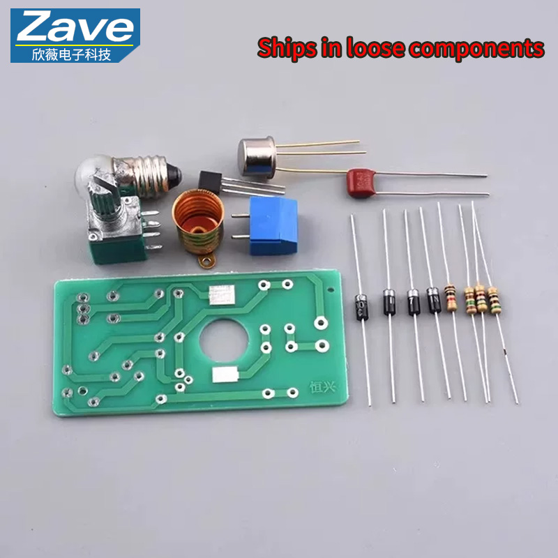 Diy Electronics Desk - Lampa biurkowa na tranzystorach BT33, ściemnialna,