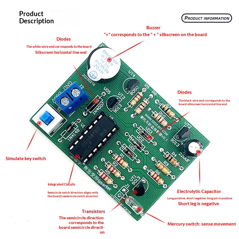 Zestaw DIY alarmu antykradzież – Diy Motorcycle Electronics recenzja i cena
