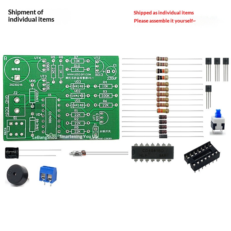 Zestaw DIY alarmu antykradzież – Diy Motorcycle Electronics recenzja i cena