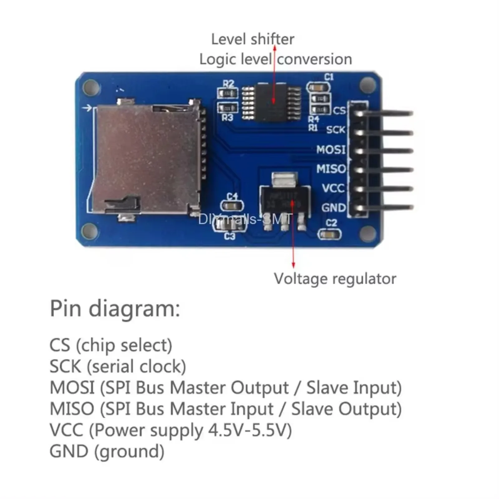 Moduł karty Micro SD Mini TF d – Sd Card Module Spi recenzja i cena