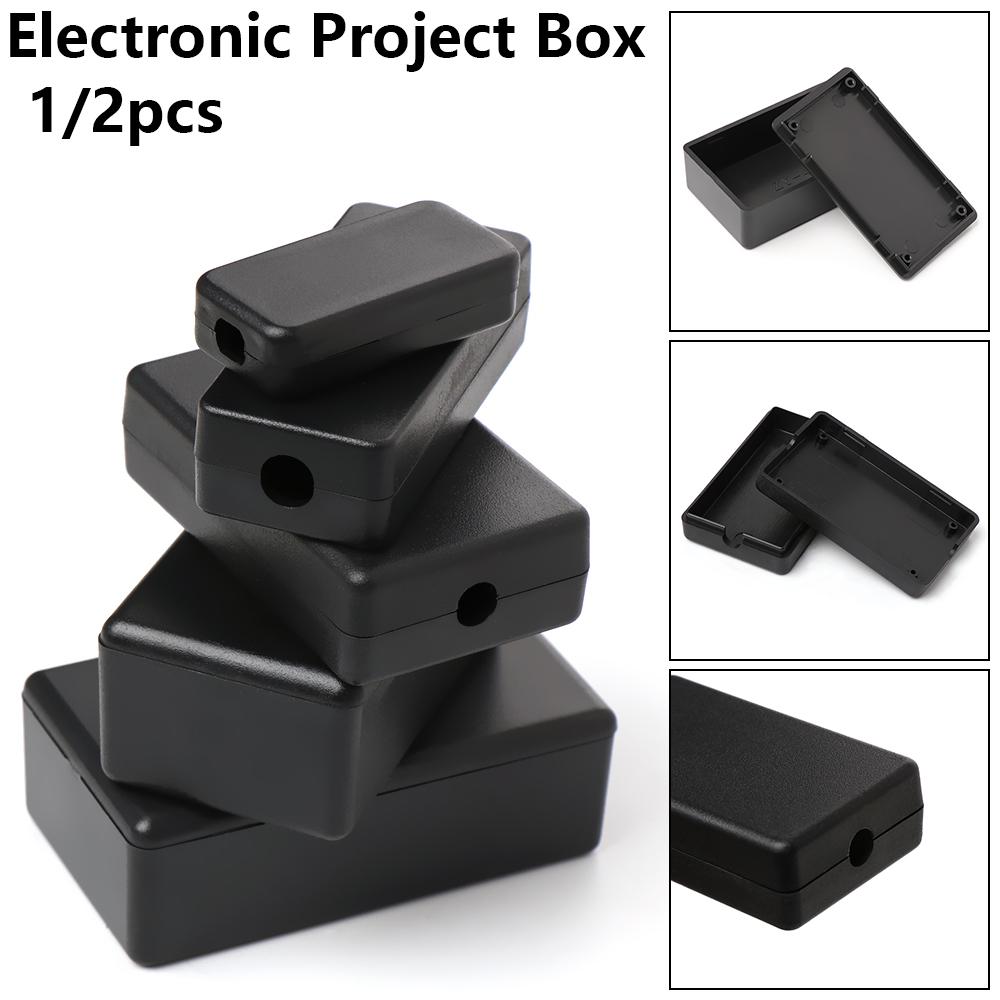 Trwałe 1/2 szt. Czarny plastik – Diy Enclosure For Electronics recenzja i cena
