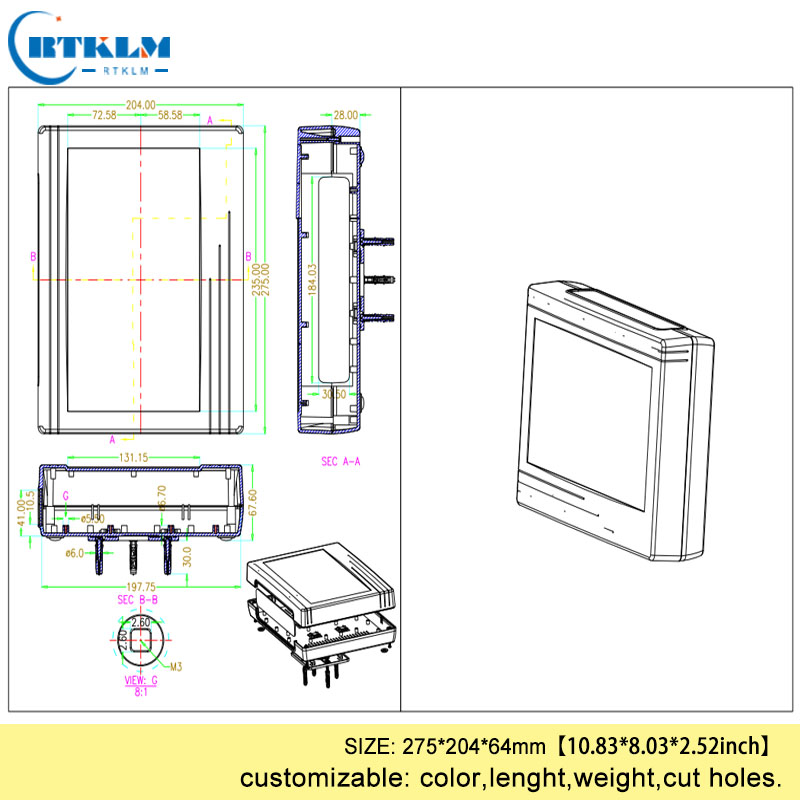 Do montażu na ścianie obudowa  – Diy Enclosure For Electronics recenzja i cena