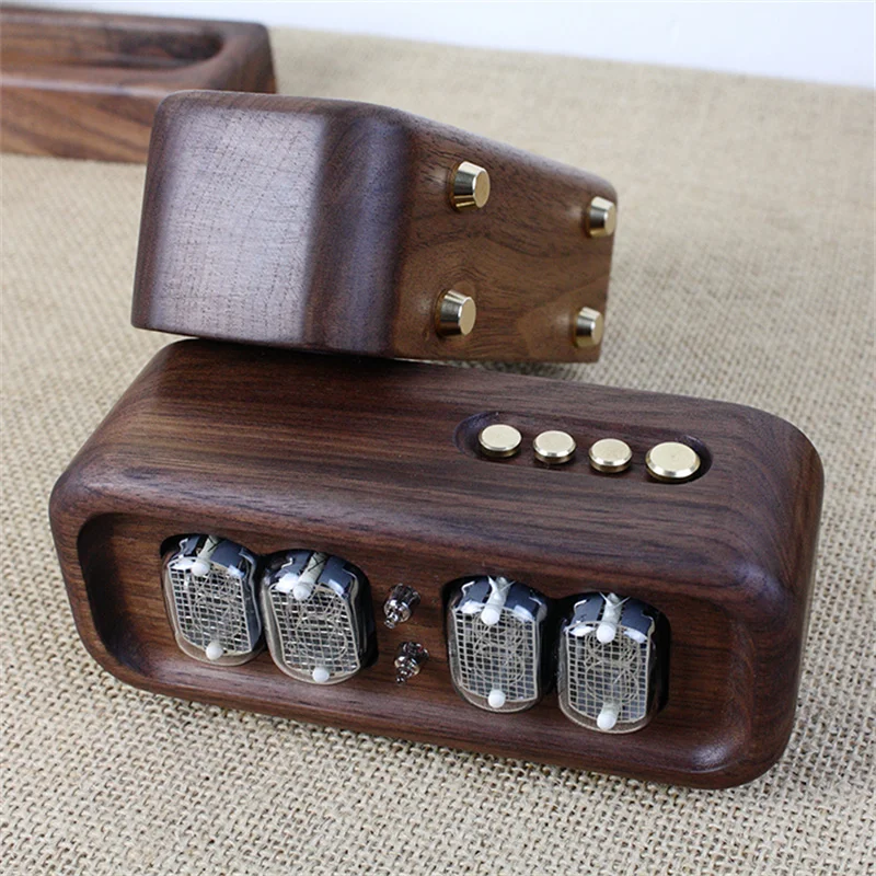 Zegar cyfrowy z litego drewna  – Diy Electronics Desk recenzja i cena