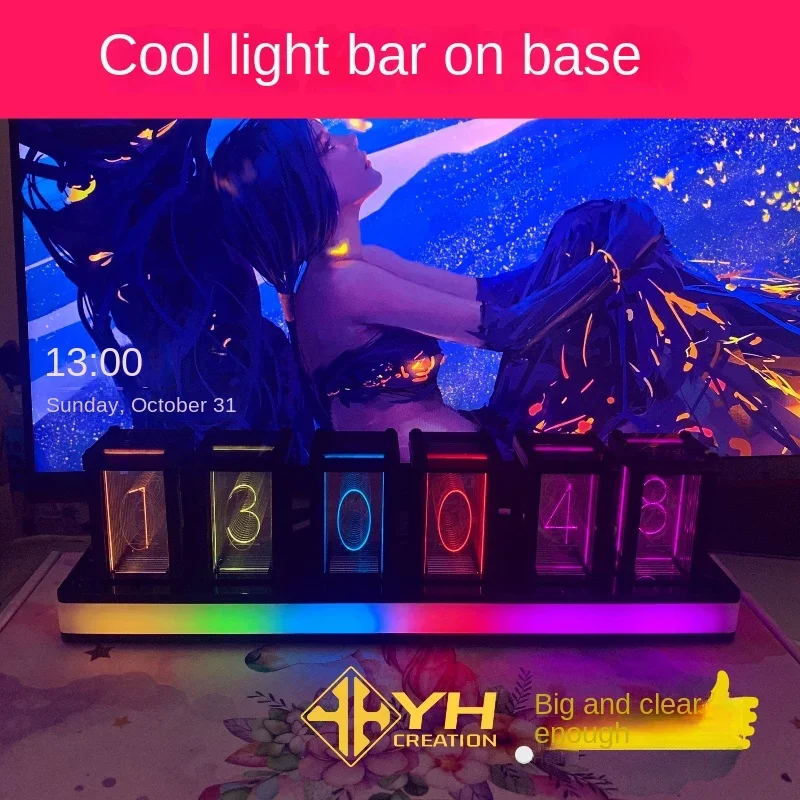 Zegar cyfrowy cichy pulpit RGB – Diy Electronics Desk recenzja i cena