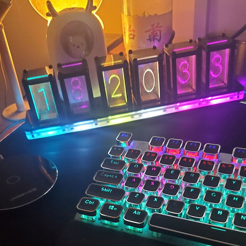 Zegar cyfrowy cichy pulpit RGB – Diy Electronics Desk recenzja i cena