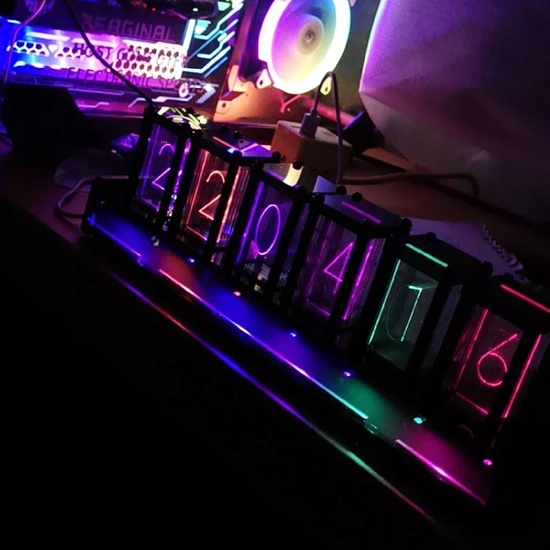 Zegar cyfrowy cichy pulpit RGB – Diy Electronics Desk recenzja i cena