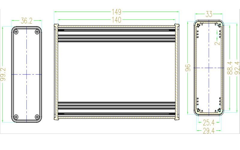Aluminiowa obudowa skrzynkowa  – Diy Enclosure For Electronics recenzja i cena